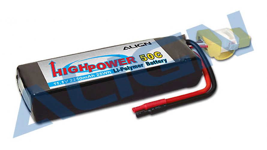 T-REX 2250mAh 50C 3S 11.1v Li-Po Battery HBP22503 by Align