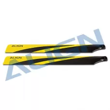 T-REX 600N Carbon Fiber Blades - Yellow
