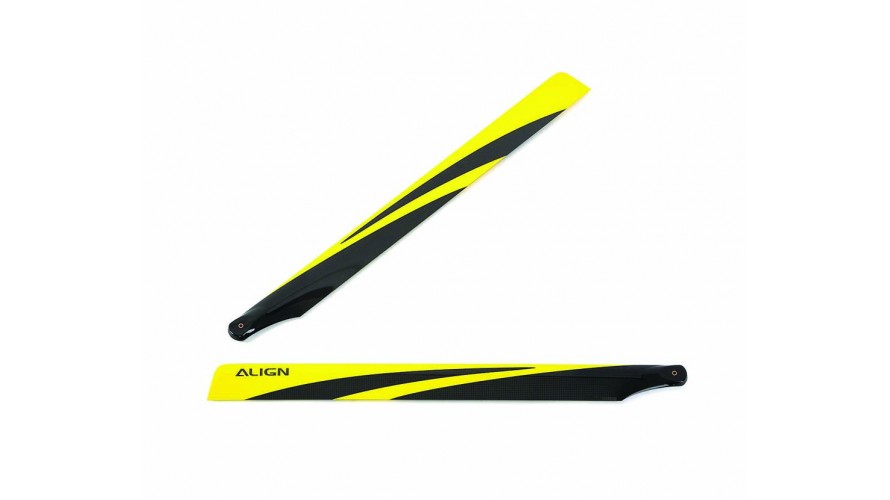 ALIGN T-REX 700N Carbon Fiber Blades - Yellow HD700C