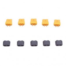 XT60 Female Connectors with Insulating Caps for Battery 5 CT by Amass