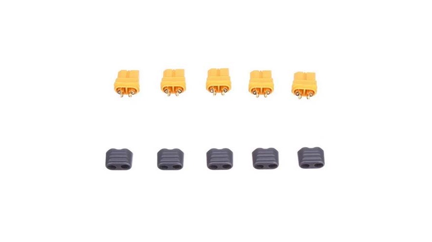 XT60 Female Connectors with Insulating Caps for Battery 5 CT EPB-1026 by Amass