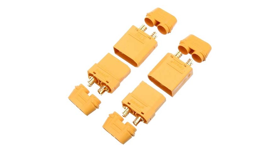 XT90 Connectors with Caps 2 Pairs EPB-9136 by Amass