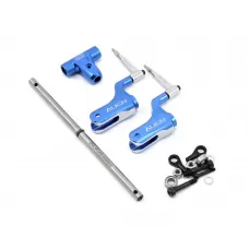T-REX 450DFC Main Rotor Head Upgrade Set (Blue)