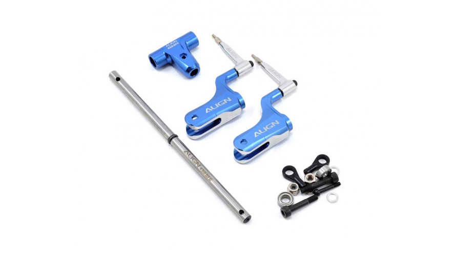 T-REX 450DFC Main Rotor Head Upgrade Set Blue H45162QN by Align