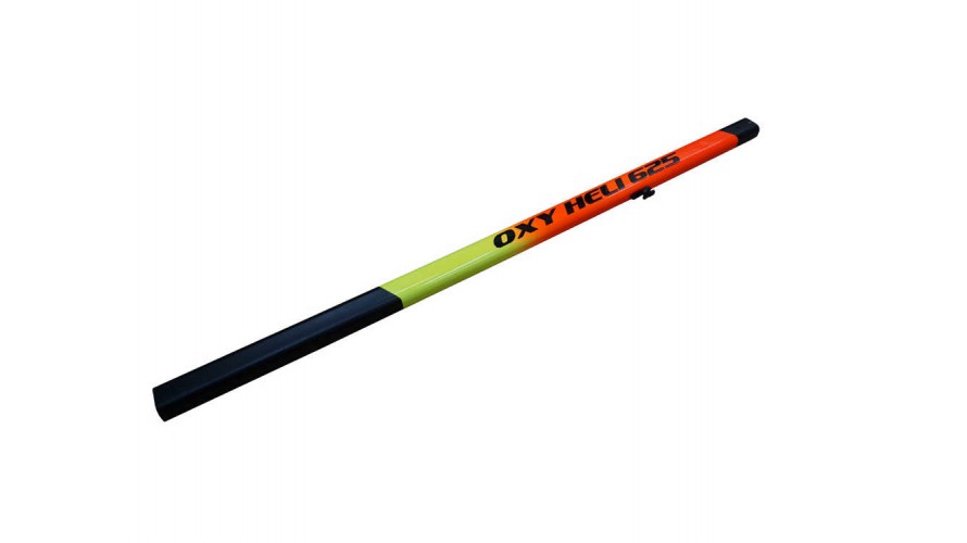 OXY5 MEG E625 Tail Boom Yellow-Orange Painted by LYNX Heli Innovations