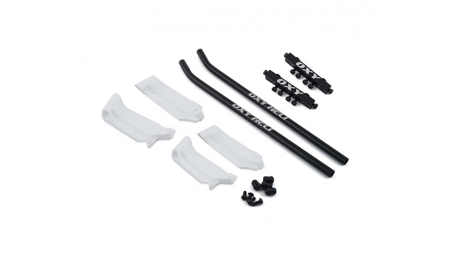 OXY5 Plastic Landing Gear Set White OSP-1404 by LYNX Heli Innovations