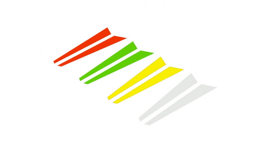 OXY4 Vertical Fin Sticker Set OSP-1056 by LYNX Heli Innovations
