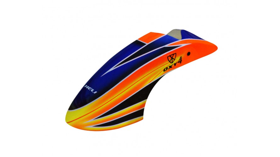OXY4 Canopy Scheme #1 Orange-Yellow-Blue by LYNX Heli Innovations