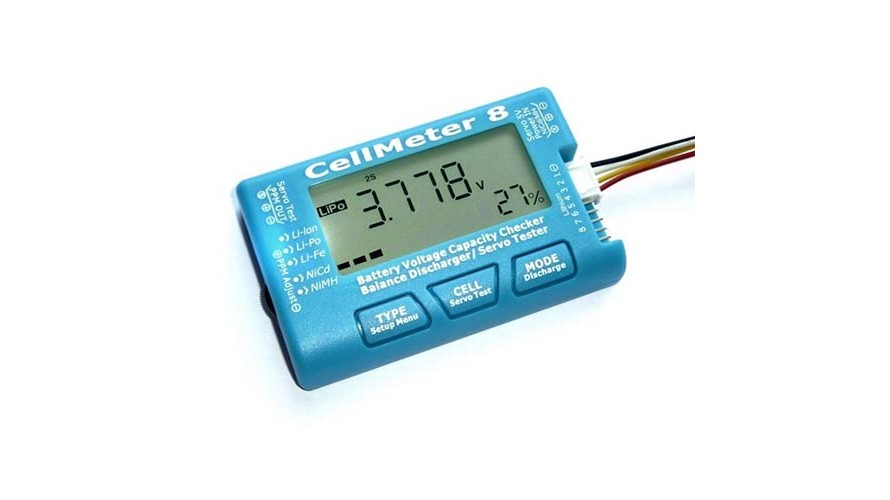 CellMeter 8 Battery Checker - Servo Tester - Balancer by AOK AOK-1001