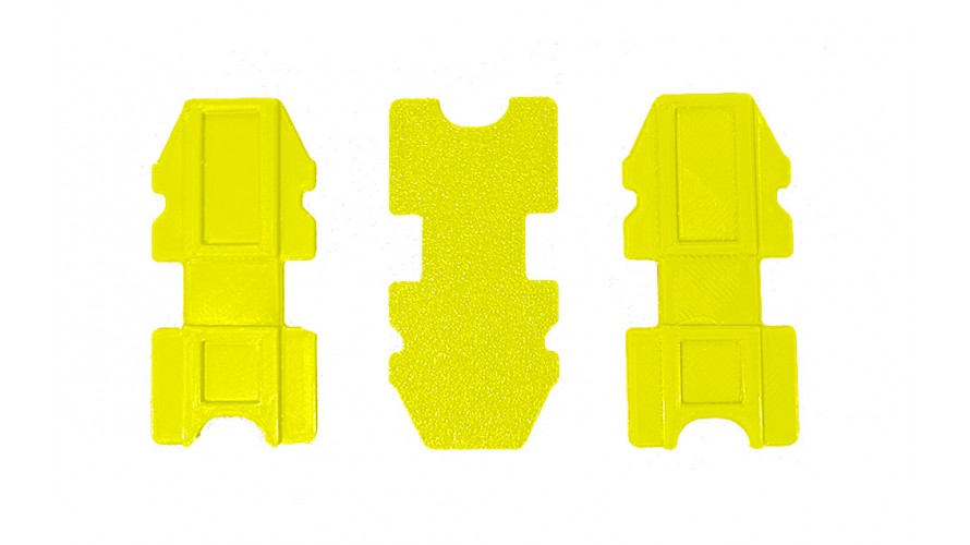 M2 Battery Mount Tray - Yellow ATS2001