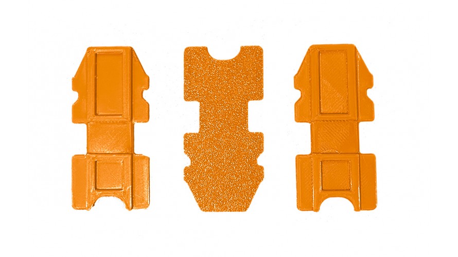 M2 Battery Mount Tray - Orange ATS2002