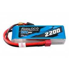 Gens ace 2200mAh 3S 60C 11.1V G-Tech Lipo Battery (Deans Plug)