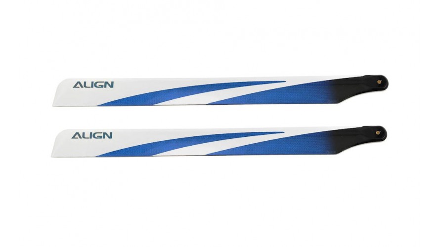ALIGN T-REX 380 Carbon Fiber Blades (Blue) HD380B