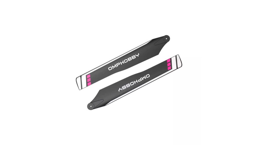 OMP Hobby M1 Main Blades Hard 125mm - Purple OSHM1033