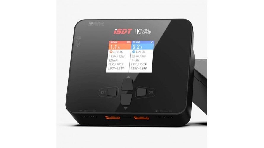 iSDT K1 100W AC / 250W DC Dual Port Smart Charger 2-6S ISD-K1