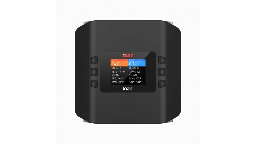 ISDT K4 AC 400W DC 600W Dual Smart Balance Charger ISD-K4