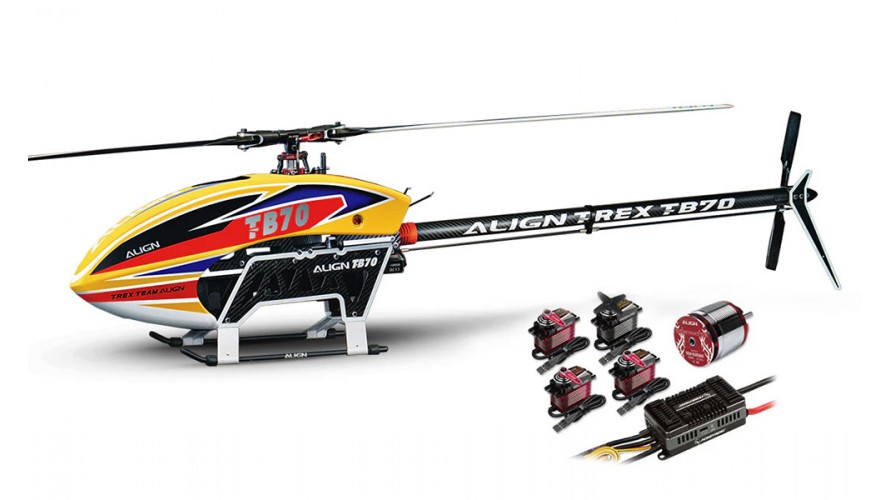 ALIGN TB70 v2 Electric Helicopter Top Combo (Orange) RH70E67XW