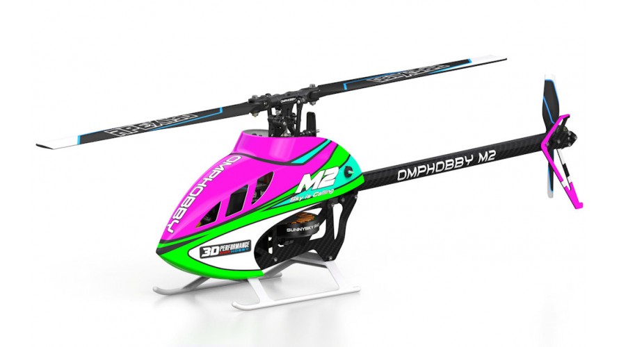 OMP Hobby M2 v3 PRO RC Helicopter BnF (Plasma Pink) OMP-M2-V3-P