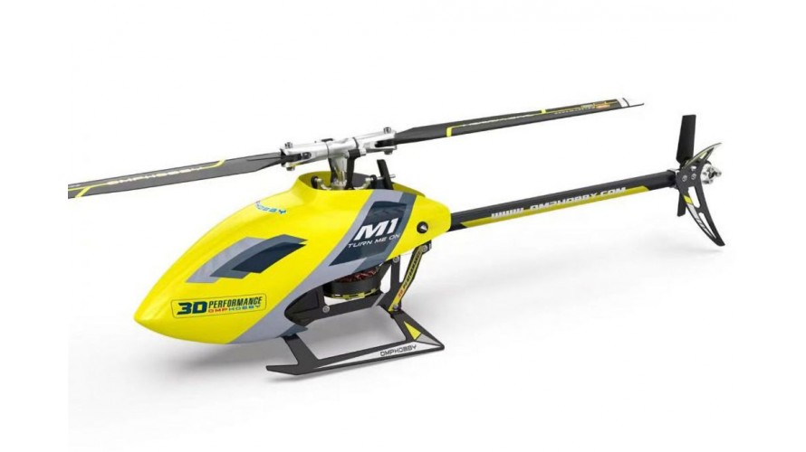 OMP Hobby M1 EVO RC Helicopter - Racing Yellow OMP-M1-EVO-BNF-Y