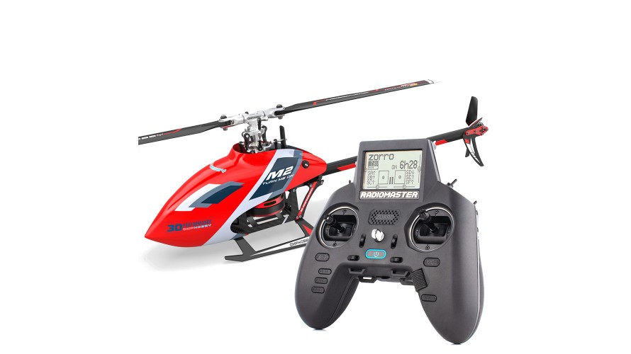 OMP Hobby M2 EVO RTF RC Helicopter Glamor Red OMP-M2-EVO-RTF-R