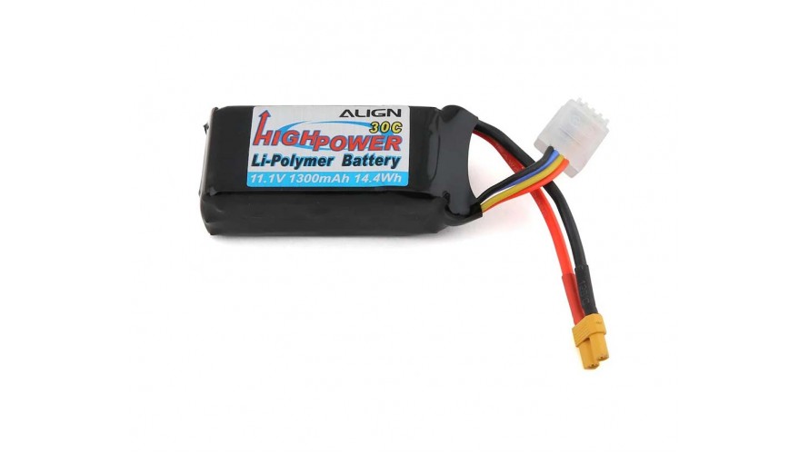 ALIGN 1300mAh 30C 3S 11.1v Battery (XT30)