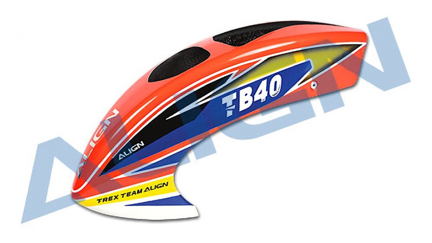 ALIGN T-REX TB40 Painted Canopy (Orange) HCB4001