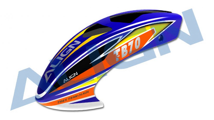 ALIGN T-REX TB70 Painted Canopy - Blue HCB7004