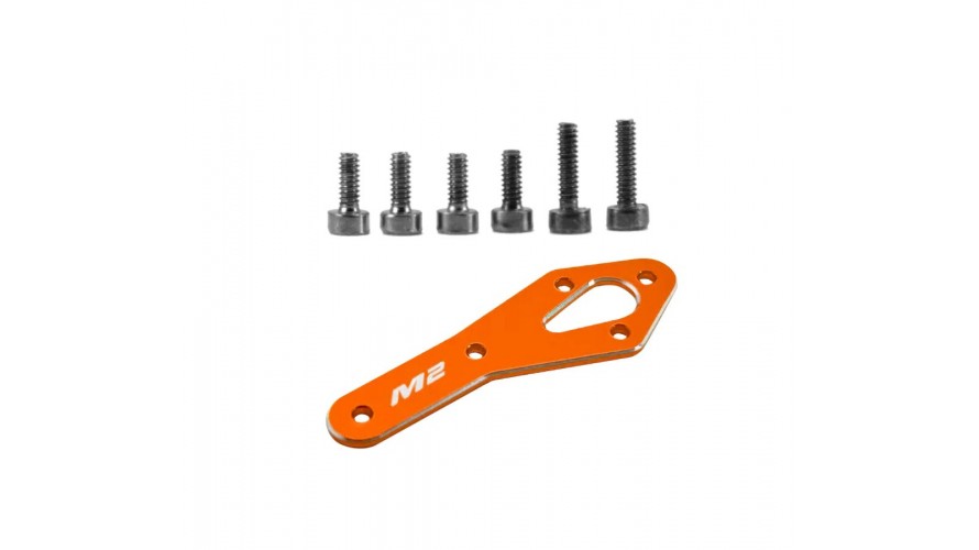 OMP Hobby M2 EVO Tail Motor Reinforcement Plate - Orange OSHM2318O