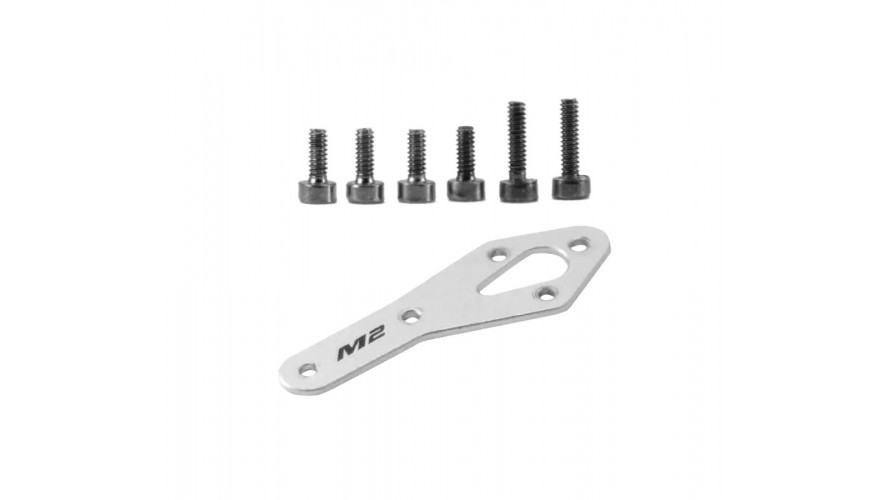 OMP Hobby M2 EVO Tail Motor Reinforcement Plate - White OSHM2318W