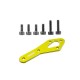 OMP Hobby M2 EVO Tail Motor Reinforcement Plate - Yellow