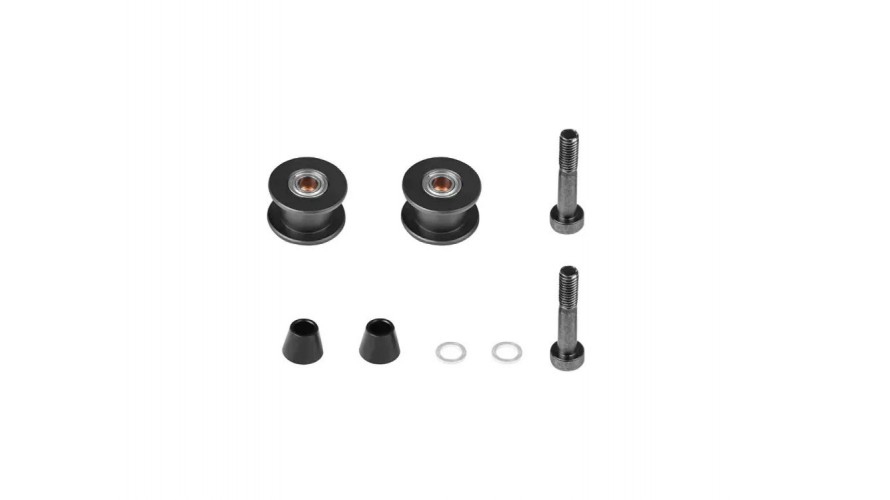 OMP Hobby M4 MAX Idler Pulley Set (Black) OSHM4X006