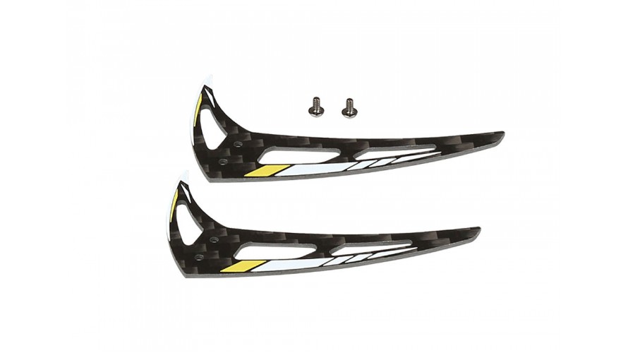 OMP Hobby M1 EVO Vertical Stabilizer - Yellow OSHM1204Y