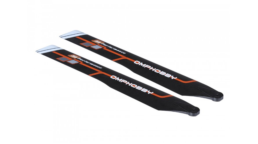 OMP Hobby M1 EVO Main Blades 125mm - Orange OSHM1209O