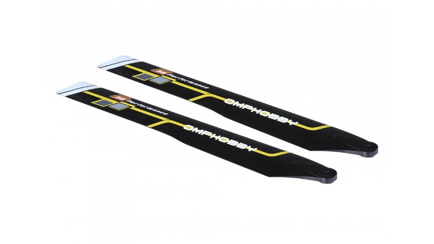 OMP Hobby M1 EVO Main Blades 125mm - Yellow OSHM1209Y
