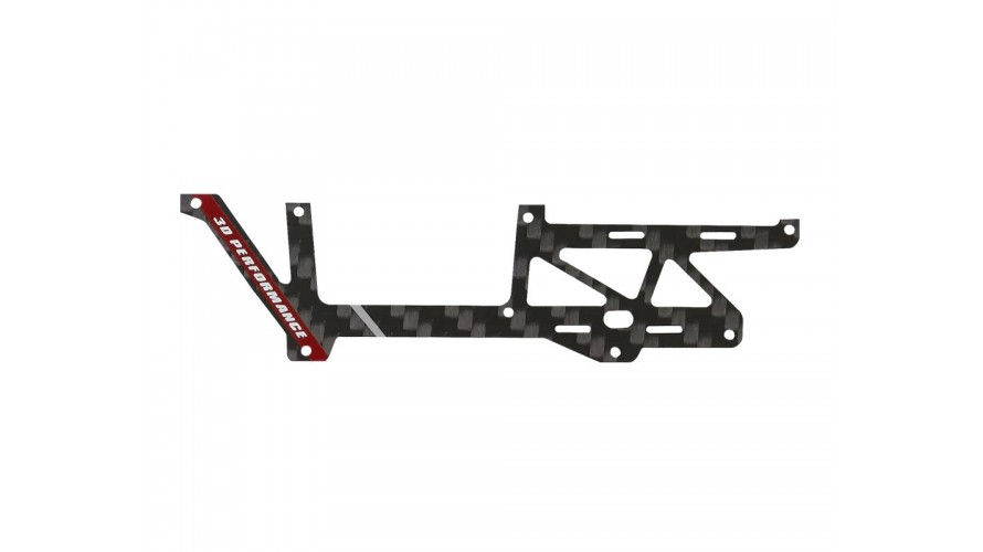 OMP Hobby M1 EVO Carbon Fiber Frame Right - Red OSHM1213R