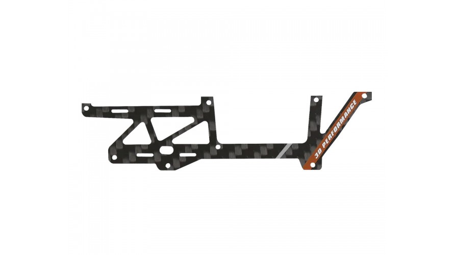 OMP Hobby M1 EVO Carbon Fiber Frame Left - Orange OSHM1214O