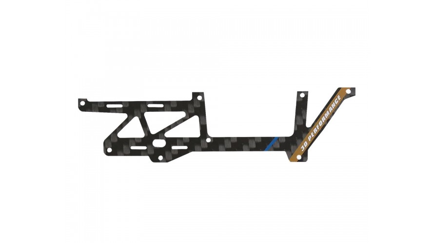 OMP Hobby M1 EVO Carbon Fiber Frame Left - White OSHM1214W