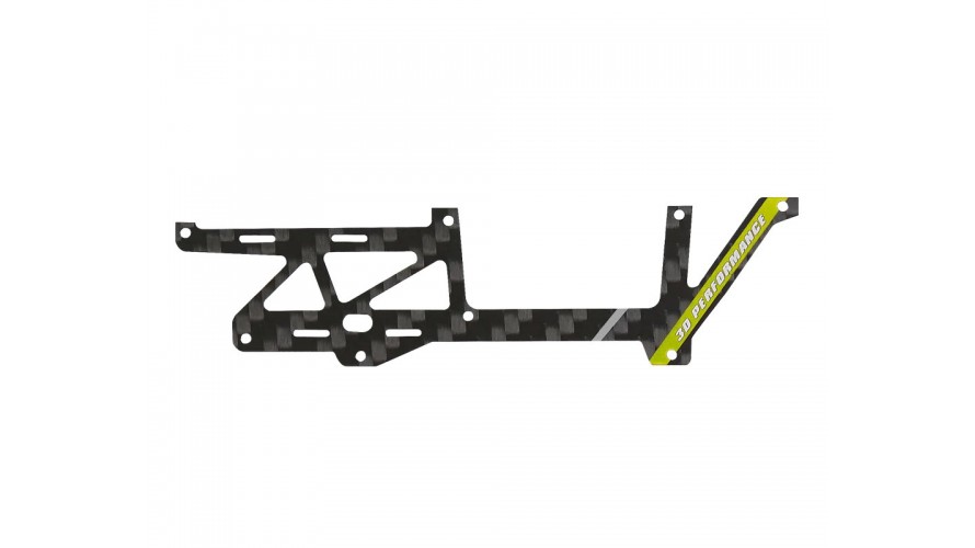 OMP Hobby M1 EVO Carbon Fiber Frame Left - Yellow OSHM1214Y