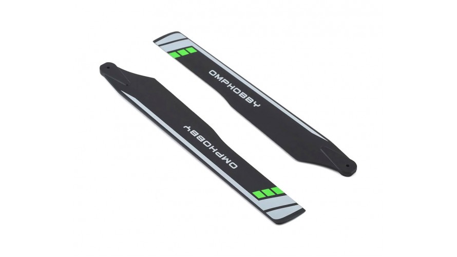 OMP Hobby M2 Main Blades 175mm - Green OSHM2106