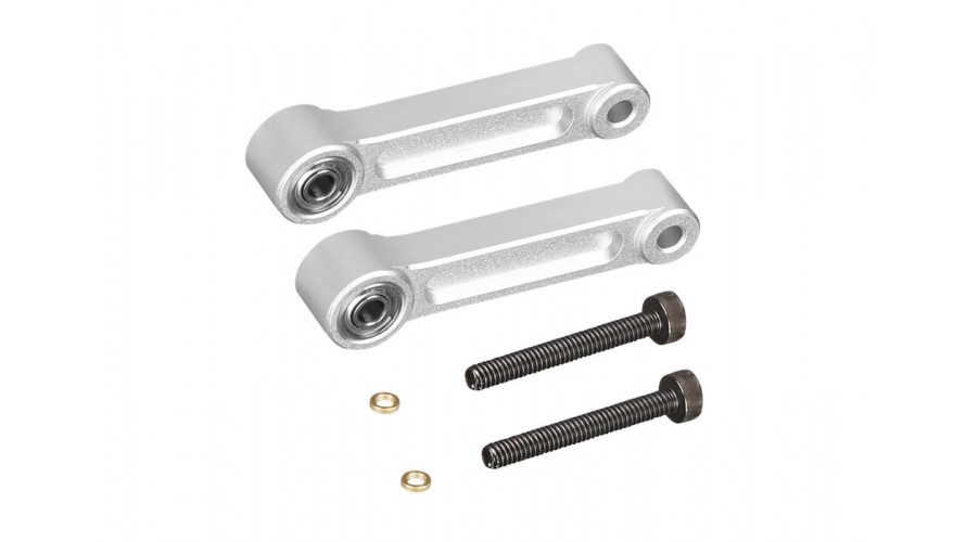 OMP Hobby M4 / M4 Max Swashplate Control Arm Set - Silver OSHM4012S