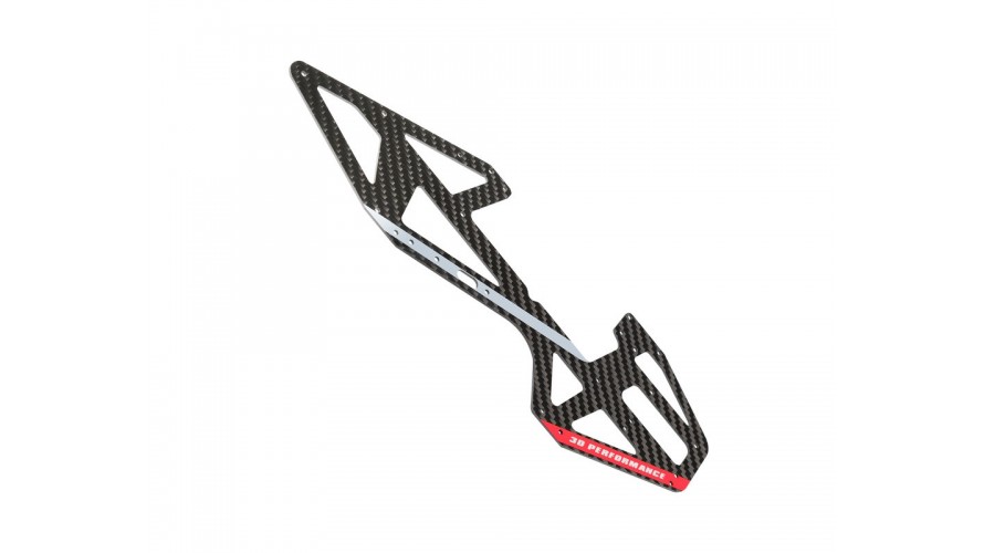 OMP Hobby M4 / M4 Max Left Main Frame - Viva Magenta / Red OSHM4014R-L