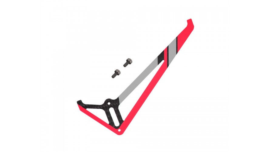 OMP Hobby M4 Tail Fin - Viva Magenta / Red OSHM4034R