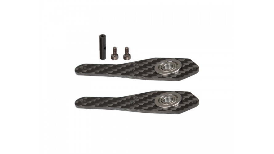 OMP Hobby M4 Tail Side Plate Set - Black OSHM4035B