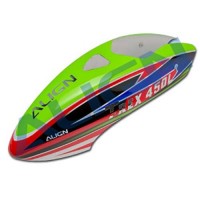 ALIGN 450L Dominator Painted Canopy Green - Red
