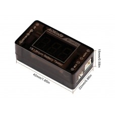 Digital AOK 1S LiPo Battery Voltage Checker - Tester